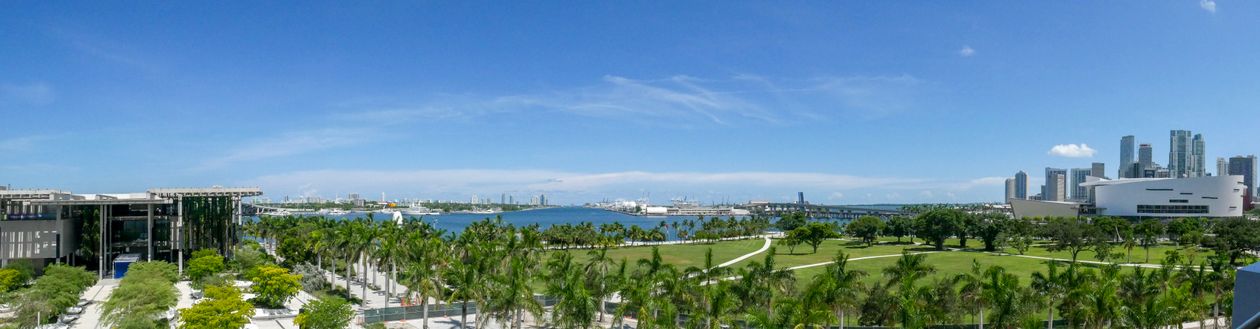 điểm chụp ảnh đẹp cho gia đình ở singapore – công viên xanh rộng với đường chân trời thành phố phía xa
